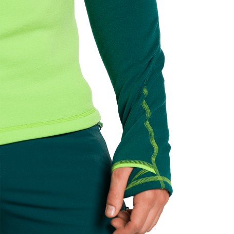 Trangoworld PULLOVER TRX2 STRETCH EVO VERDE/VERDE OSCURO