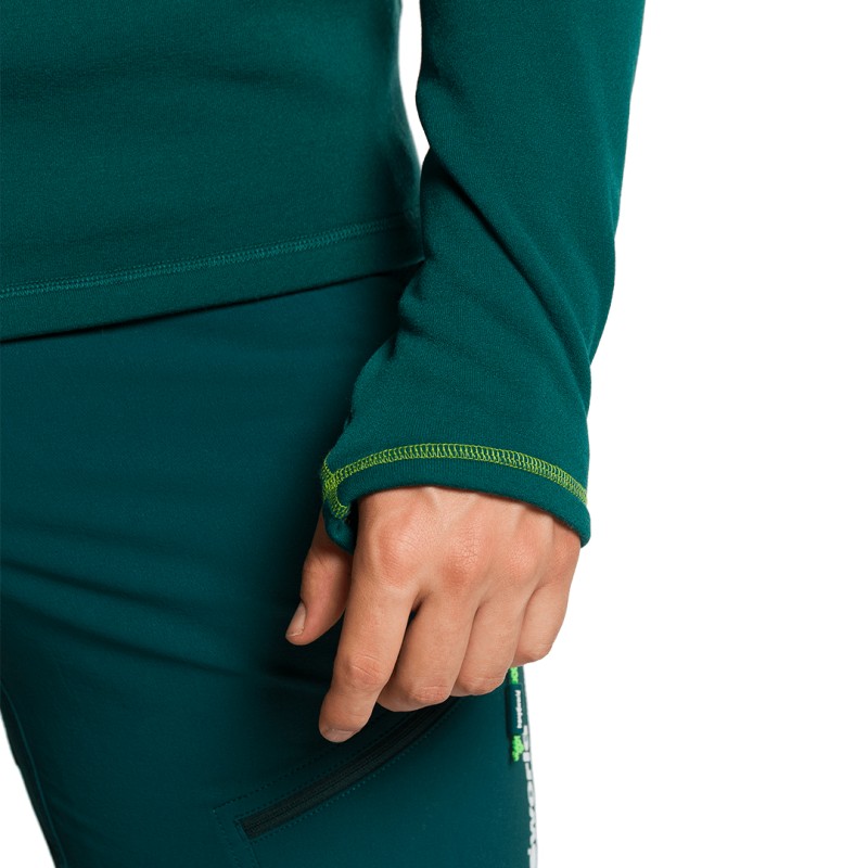 Trangoworld PULLOVER TRX2 STRETCH EVO VERDE ESCURO