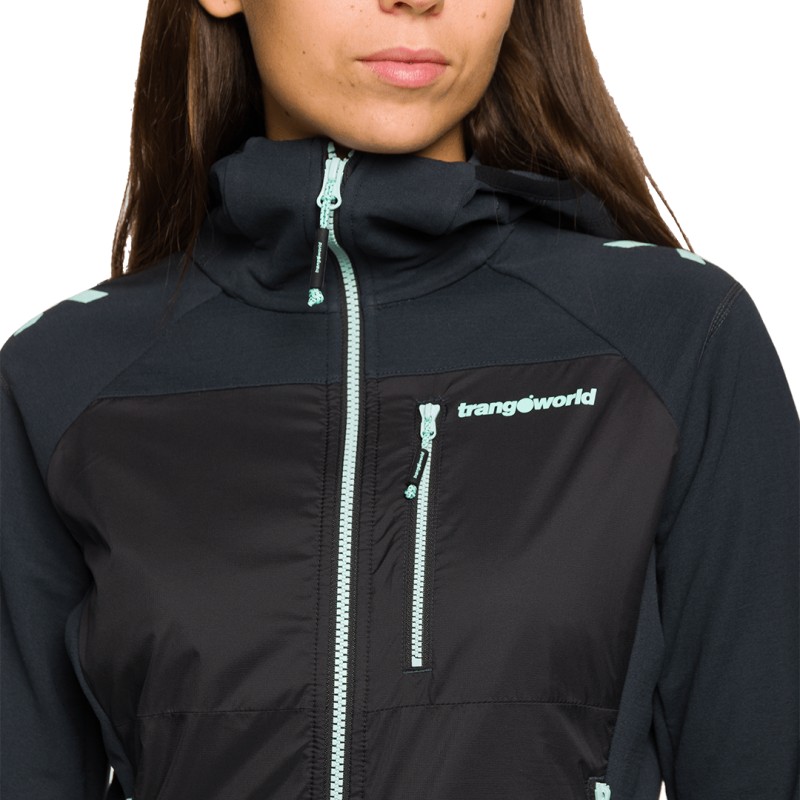 Trangoworld CHAQUETA TRX2 HYBRID LT WM EVO NEGRO