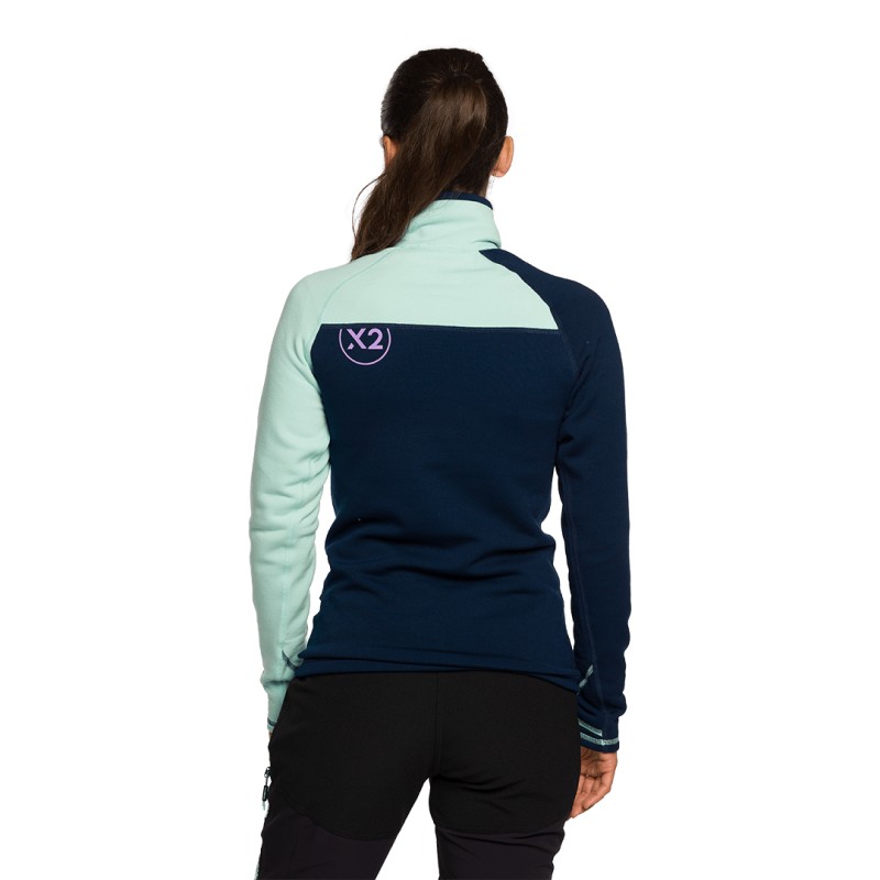 Trangoworld PULLOVER TRX2 STRETCH WM EVO MARINO/AZUL