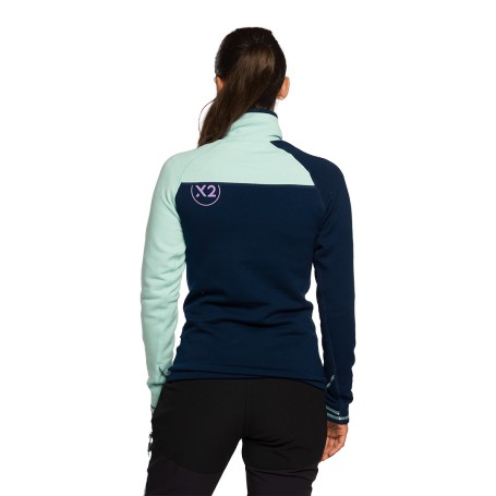 Trangoworld PULLOVER TRX2 STRETCH WM EVO MARINO/AZUL