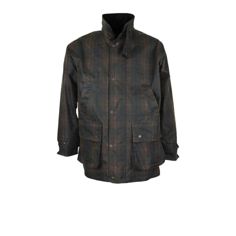 Chaqueta encerada Oxford Blue Tartan Kingsbridge Padded Chaqueta encerada Oxford Blue Tartan Kingsbridge Padded