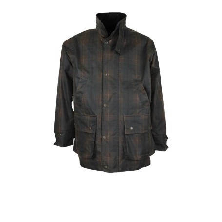 Chaqueta encerada Oxford Blue Tartan Kingsbridge Padded Chaqueta encerada Oxford Blue Tartan Kingsbridge Padded