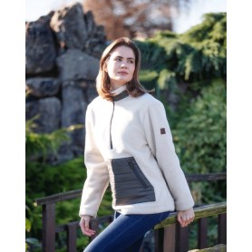 Jersey Oxford Blue Ladies Sherpa Fleece - Green