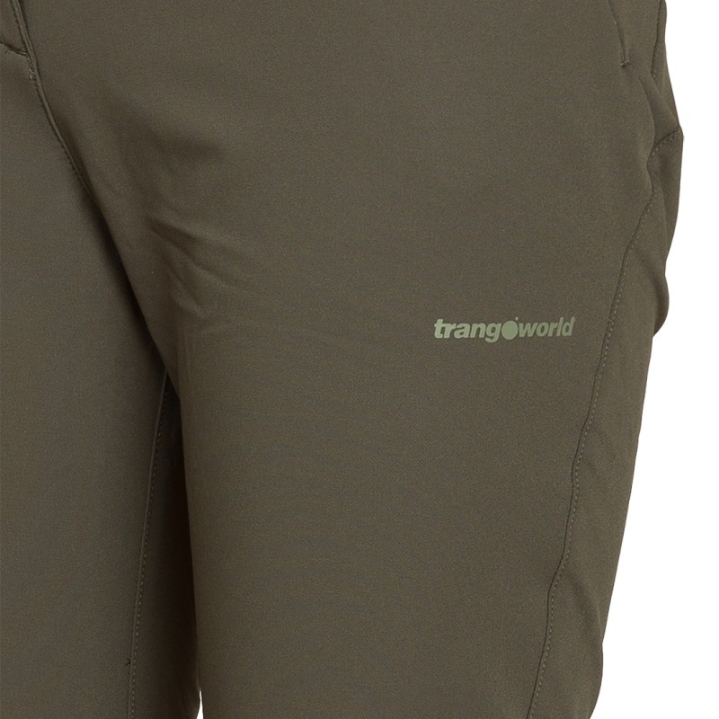 Trangoworld PANT. LARGO CELLA VERDE OSCURO