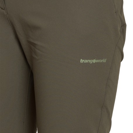 Trangoworld PANT. LARGO CELLA VERDE OSCURO