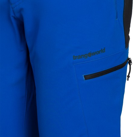 Trangoworld PANT. LARGO AYSEN 001 AZUL/NEGRO