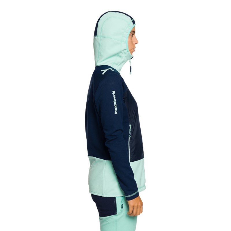 Trangoworld CHAQUETA TRX2 HYBRID LT WM EVO MARINO/AZUL CLARO