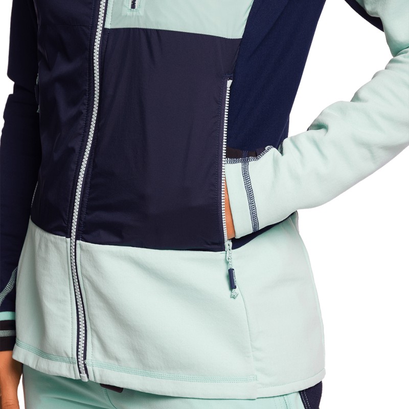 Trangoworld CHAQUETA TRX2 HYBRID LT WM EVO MARINO/AZUL CLARO