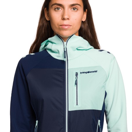 Trangoworld CHAQUETA TRX2 HYBRID LT WM EVO MARINO/AZUL CLARO
