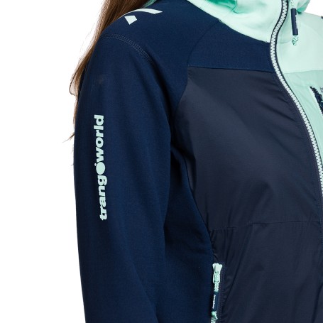 Trangoworld CHAQUETA TRX2 HYBRID LT WM EVO MARINO/AZUL CLARO