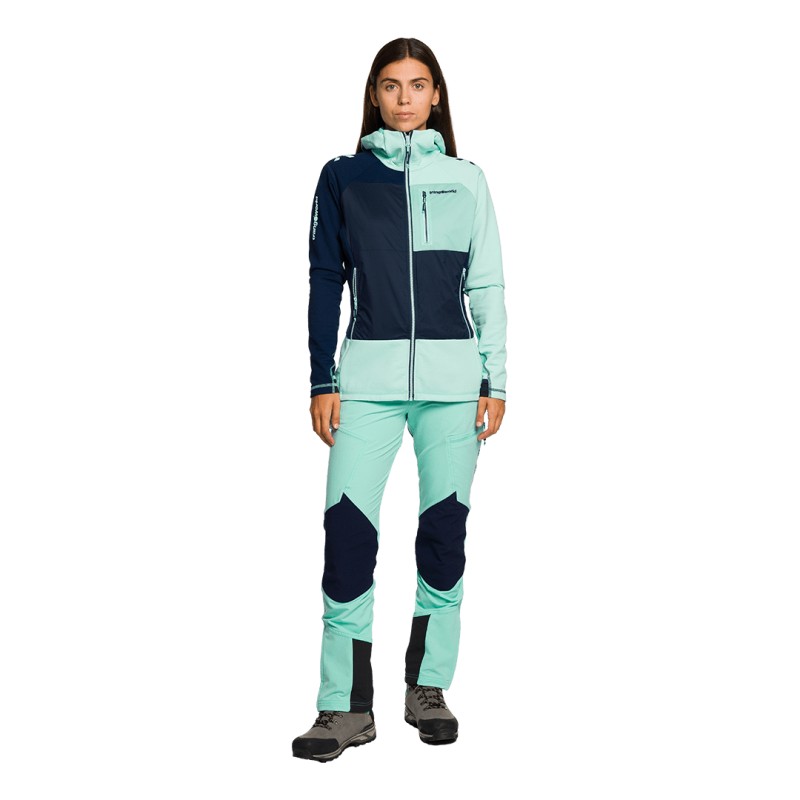 Trangoworld CHAQUETA TRX2 HYBRID LT WM EVO MARINO/AZUL CLARO