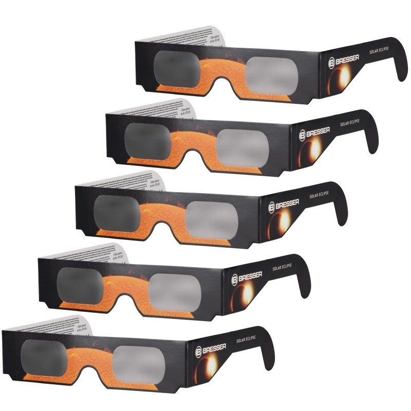 Gafas de Eclipse Solar BRESSER - Pack 5 unidades