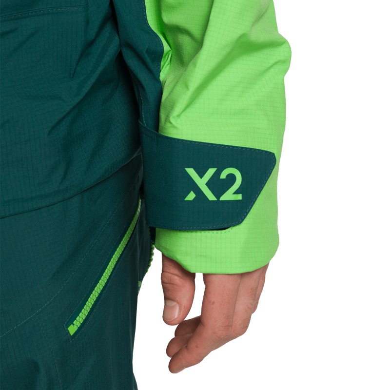 Trangoworld CHAQUETA TRX2 SHELL LT EVO VERDE OSCURO/VERDE
