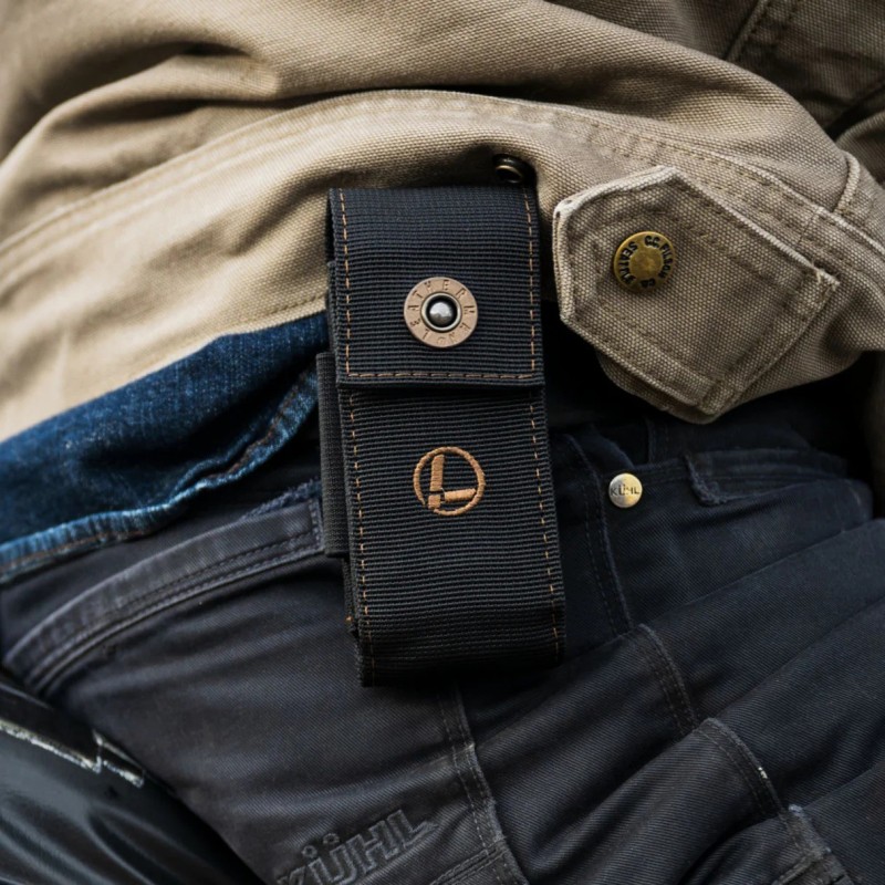 Leatherman SHEATH/NYLON-BLACK-BRONZE STITCHING/L/PKG Bronze Stitching, funda Nylon