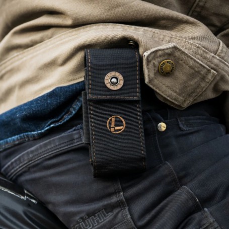 Leatherman SHEATH/NYLON-BLACK-BRONZE STITCHING/L/PKG Bronze Stitching, funda Nylon