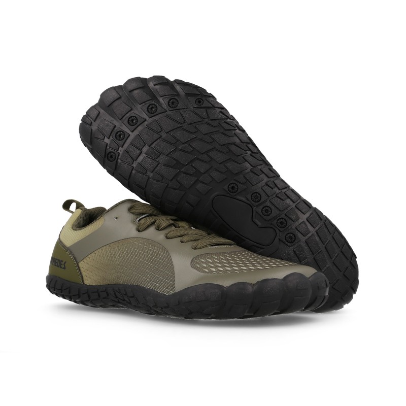 Paredes Zapatillas barefoot Hombre  Baldomar kaki