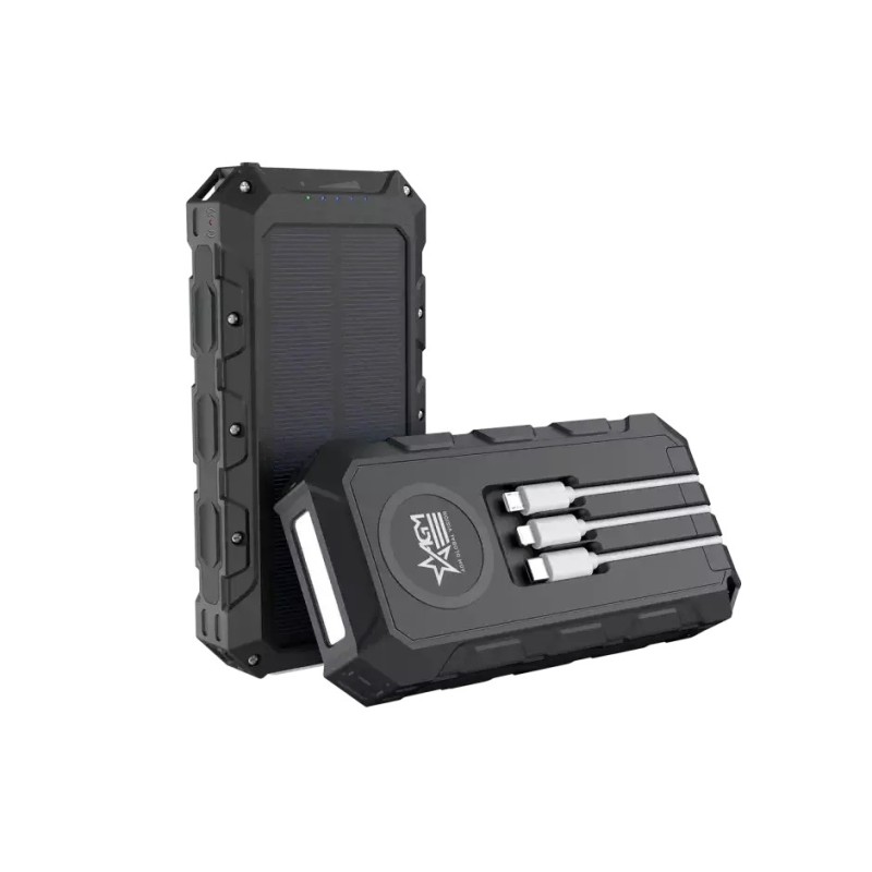 Bateria AGM com carregamento solar 30.000mA sem fio