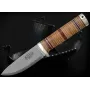 NL5cxL COWRYX/laminado Damasco  IDUN – Funda de CUERO negra - NL5cxL - Fallkniven - Cuchillos Fällkniven
