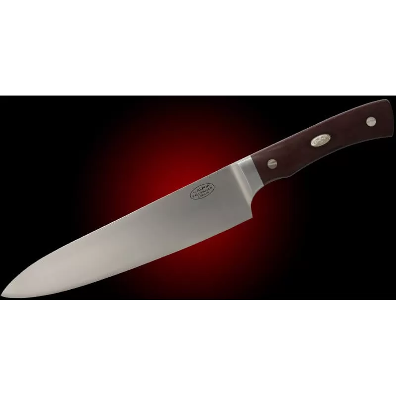 ALPHA CoSLam CHEF - Lâmina de 200 mm - Micarta marrom - Estojo de madeira - ALPHA - Fallkniven - Facas Fallkniven ALPHA CoSLam CHEF - Lâmina de 200 mm - Micarta marrom - Estojo de madeira - ALPHA - Fallkniven - Facas Fallkniven