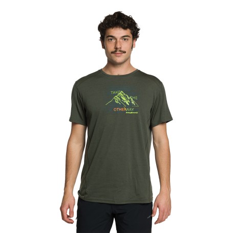 Trangoworld CAMISETA ARVIEUX VERDE OSCURO