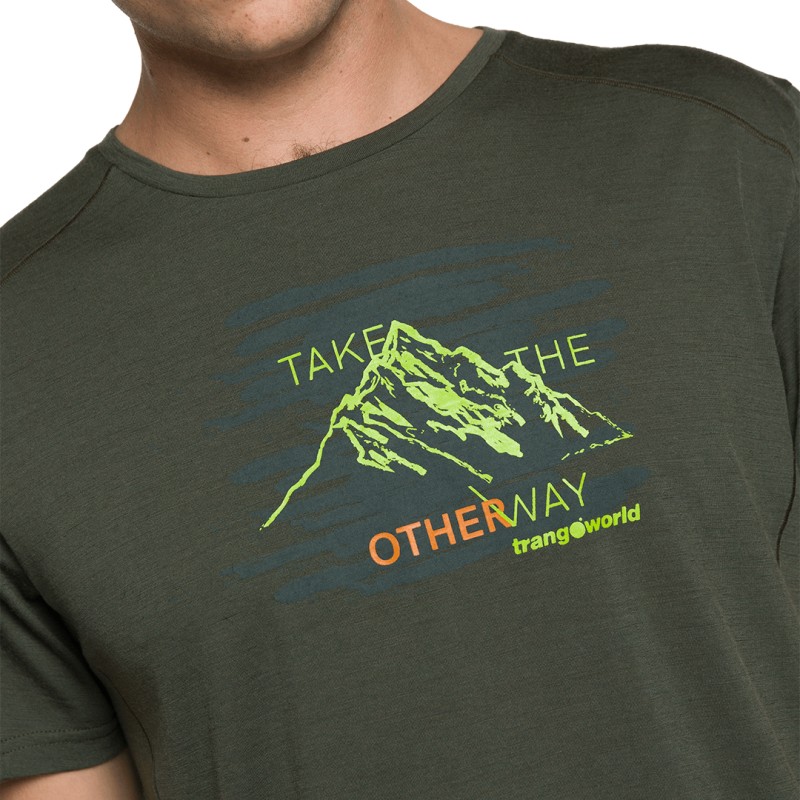 Trangoworld CAMISETA ARVIEUX VERDE OSCURO
