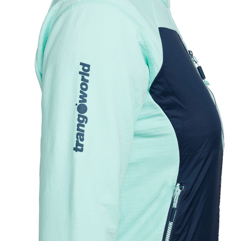 Trangoworld CHAQUETA TRX2 HYBRID LT WM EVO AZUL CLARO/MARINO
