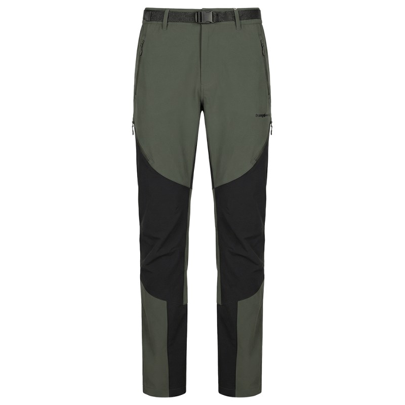PANT. LARGO GRISONS VERDE OSCURO/NEGRO