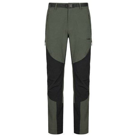 PANT. LARGO GRISONS VERDE OSCURO/NEGRO