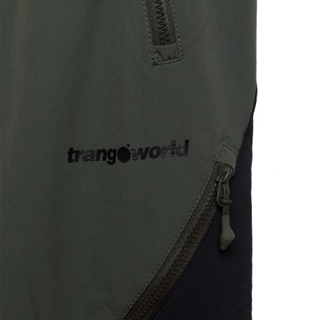 Trangoworld PANT. LARGO GRISONS VERDE OSCURO/NEGRO