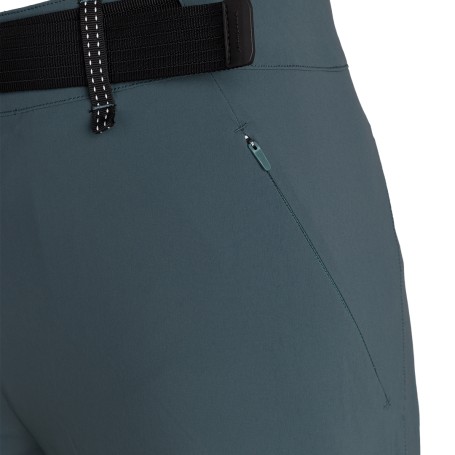 Trangoworld PANT. LARGO ONEGA AZUL VERDOSO