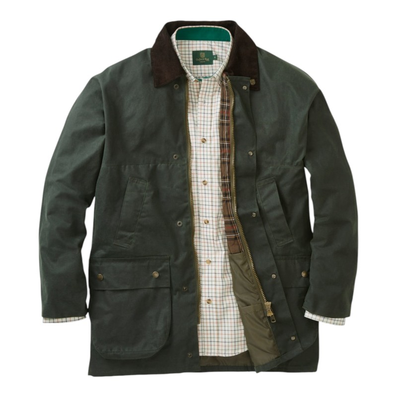 Chaqueta encerada Oxford Blue Countryman Green