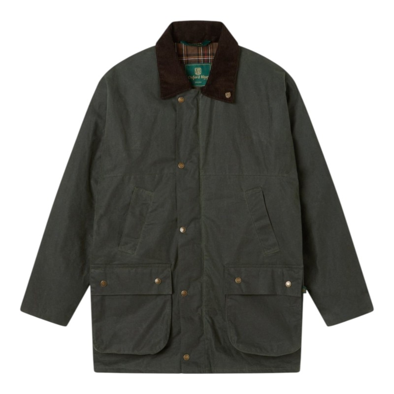 Chaqueta encerada Oxford Blue Countryman Green