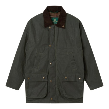 Chaqueta encerada Oxford Blue Countryman Green