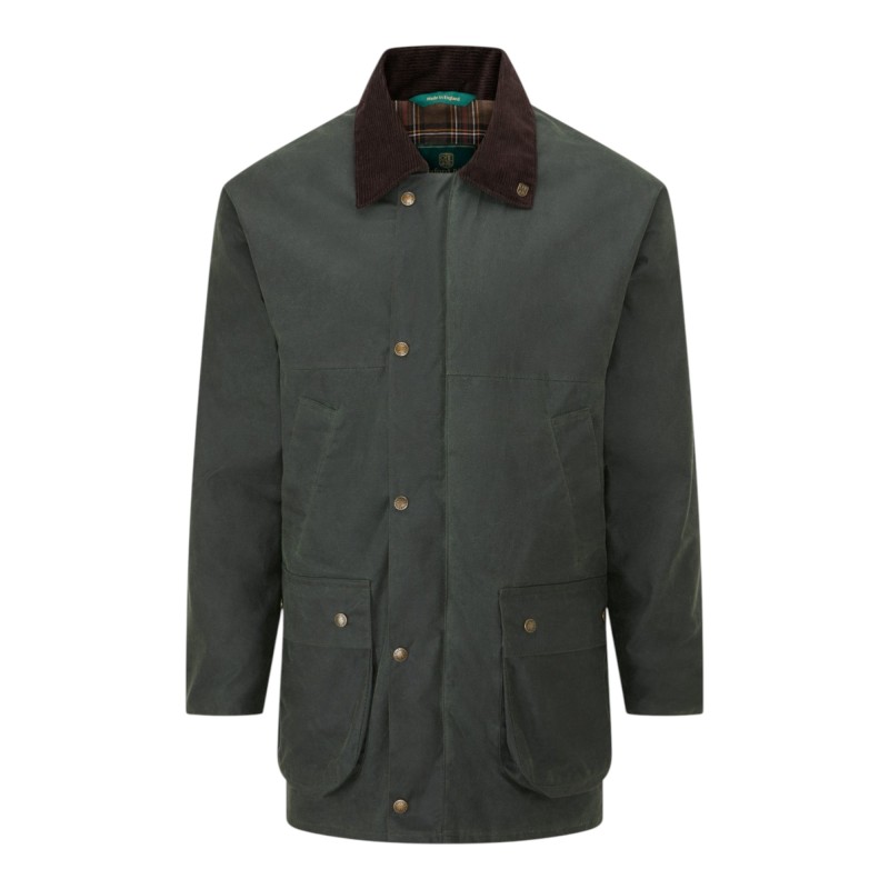 Chaqueta encerada Oxford Blue Countryman Green