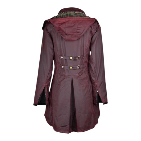 Chaqueta encerada Oxford Blue Olivia Plum