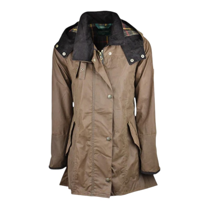 Chaqueta encerada Oxford Blue Olivia Sand