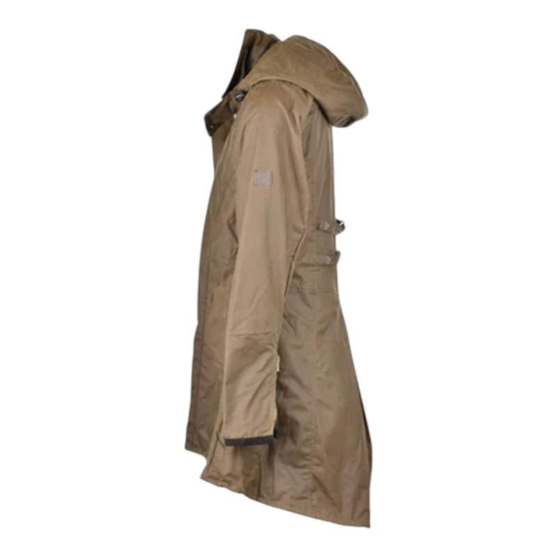 Chaqueta encerada Oxford Blue Olivia Sand