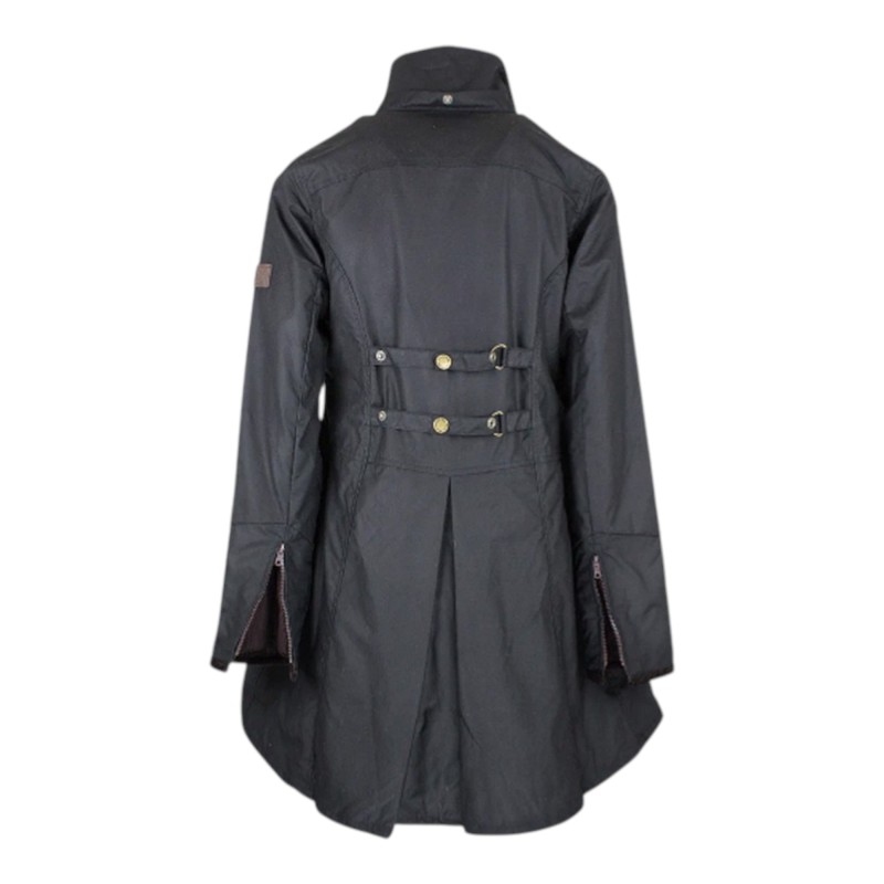 Chaqueta encerada Oxford Blue Olivia Black