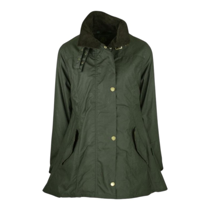 Chaqueta encerada Oxford Blue Olivia Green