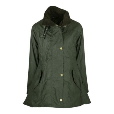 Chaqueta encerada Oxford Blue Olivia Green