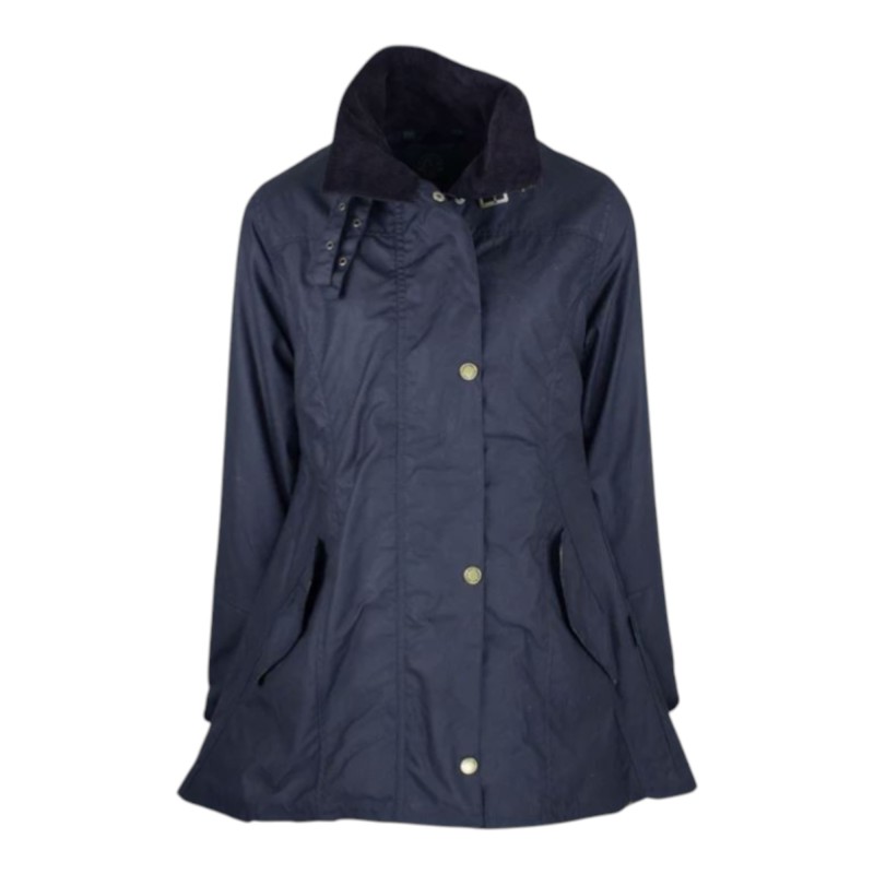 Chaqueta encerada Oxford Blue Olivia Navy
