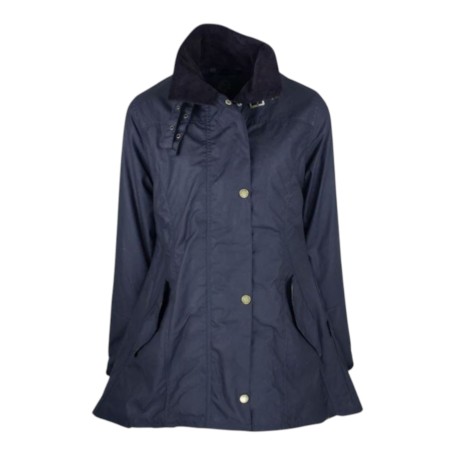 Chaqueta encerada Oxford Blue Olivia Navy