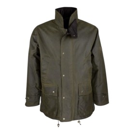 Chaqueta encerada Oxford Blue Kingsbridge Caramel