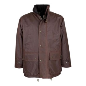 Chaqueta encerada Oxford Blue Kingsbridge Chestnut