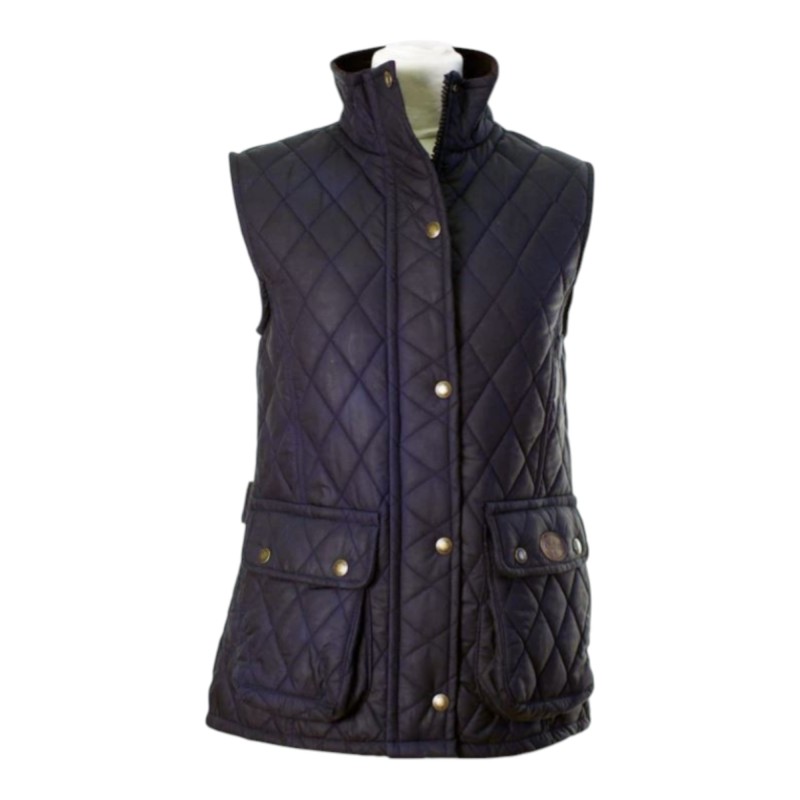 Chaleco encerado Oxford Blue Newbury Quilted Navy