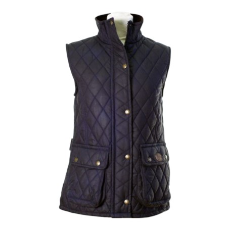 Chaleco encerado Oxford Blue Newbury Quilted Navy