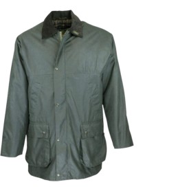 Chaqueta encerada Oxford Blue Countryman Padded Green