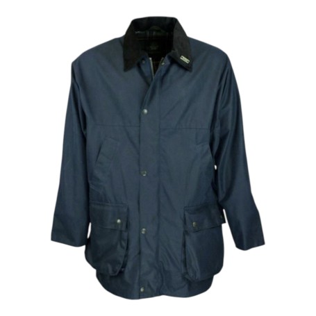 Chaqueta encerada Oxford Blue Countryman Padded Navy