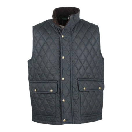 Chaleco encerado Oxford Blue Kensington Quilted Navy